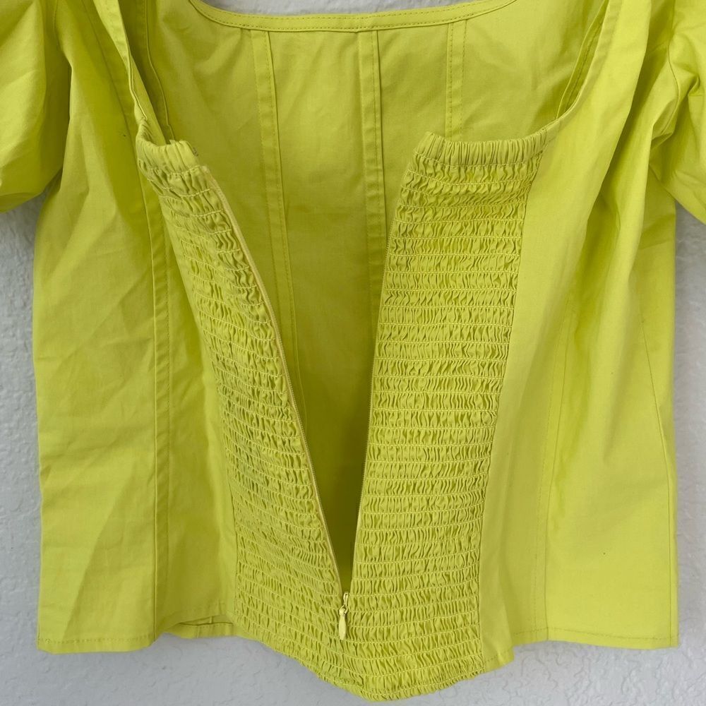 NWT J crew lemon sorbet corset top women size 2 - Picture 4 of 7